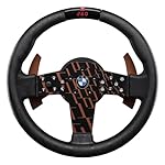 FANATEC Sim Racing CSL Steering Wheel BMW – Rubberized Grip, LED Display, RevStripe, Metal Shifter Paddles – PC, PS5, PS4