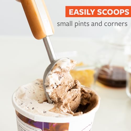 Image of Full Circle Ice Breaker Stainless Steel Ice Cream Scoop, Dishwasher Safe