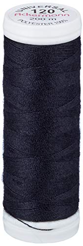 Ackermann 5X 200m UNIVERSAL NÄHGARN, Stärke 120 (799, Schwarz)