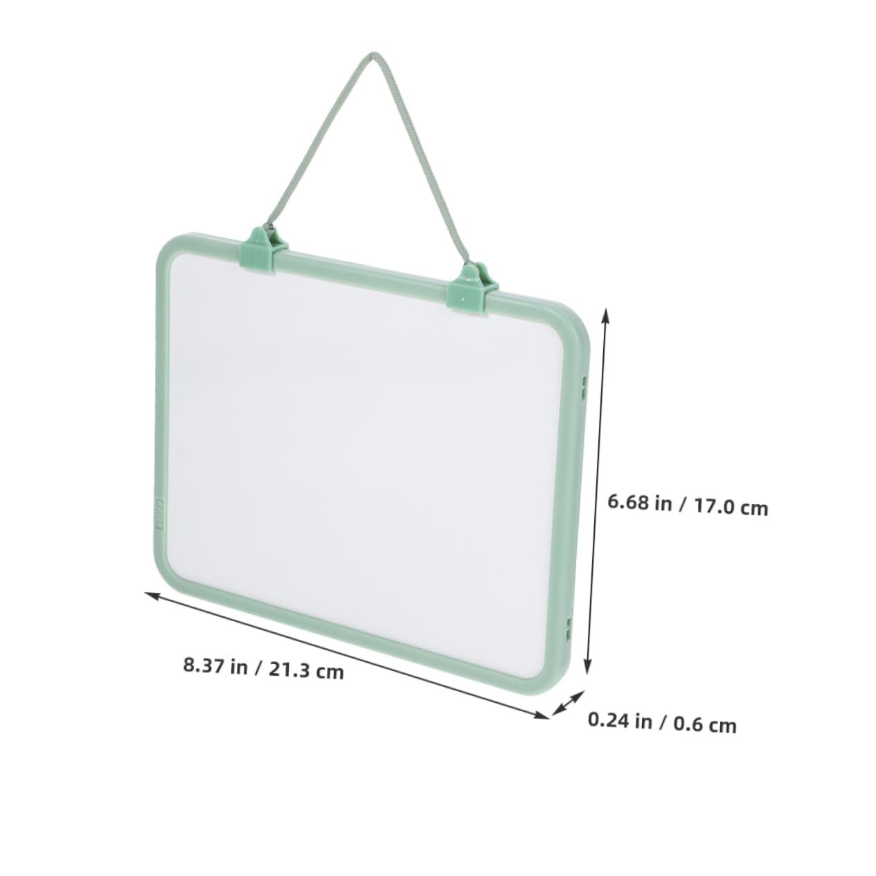 NUOBESTY Tableau Blanc Effaçable à Sec 2pcs Cordelette Suspendue, Multifonctionnel en Plastique, Double Face, pour Bureau et Étudiants
