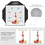 PULUZ Light Box, 40 x 40 cm, studyjna skrzynka oświetleniowa z 480 diodami LED, 4 kolorowe tła fotograficzne z PCW, namiot fotograficzny na biżuterię i produkt, przenośne pudełko na zdjęcia do
