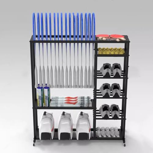 Estante para raquetas de bádminton de acero resistente y duradero 3