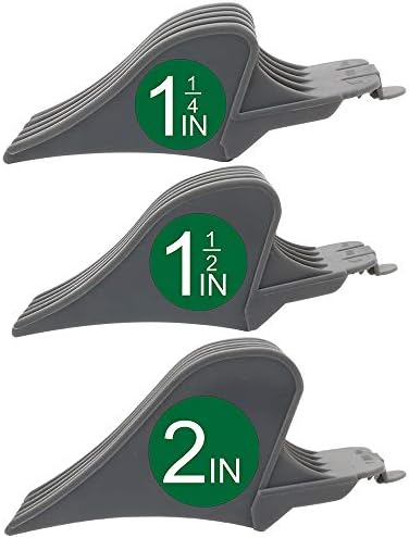 CR8GR8 Hair Clipper Guards, 3 Count - Includes NO.10, NO.12, NO.16 - Fits Most Wahl Clippers, 1.5 inch & 1.25 inch & 2 inch, Gray