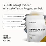 edubily® Eiklar Protein Pulver aus Freilandhaltung - Premium Eiweißpulver ohne Milch - Laborgeprüft (750 g, Salty Vanilla)