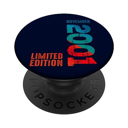 Edición limitada 2001 noviembre 2001 año 2001 retro 2001 PopSockets PopGrip Intercambiable