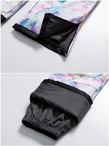 Image of CREATMO US Girl's Snow Bibs Kids Ski Pants Waterproof Insulated Winter Overalls