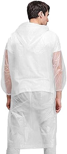 AntEuro Emergency Poncho Portable Waterproof Disposable Raincoat, Unisex Disposable Rain Poncho with Cap for Outdoor Travel Camping Hiking