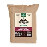 Organic Dried Dark Red Kidney Beans 25lb Bulk by Doudlah Farms - Farmed From Regenerative Soil | Veg