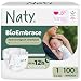 Naty BioEmbrace Baby Windeln für Neugeborene, Größe 1 (2–5 kg, 100 Stück