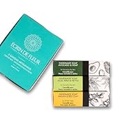 Écrin de Fleur - Coffret de 3 savons à froid artisanaux français (argan & argile, avocat & chanvr...