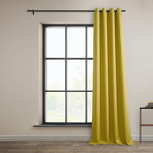 HPD Half Price Drapes Grommet Linen 96 Inches Long Darkening Curtains for Bedroom & Living Room (1 Panel), 50W x 96L, Oyster - Image 4
