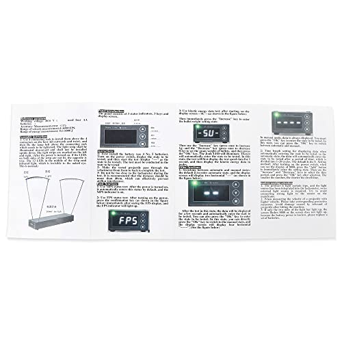 Ballistic Precision Chronograph Bullet Bow Velocity Speed Tester Slingshot Chronograph Velocity Meter Measurement Tool with FPS & MPS Readings (Shooting Chronograph) - Image 7