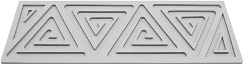 Miniatura 4 de Moldes de silicona triangulares  Moldes de caramelo de chocolate con forma de corazón y ramas de árbol 3D (B1 16.2 x 5.48 x 0.24 pulgadas)