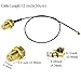 TUOLNK 5PCS IPX UFL to SMA Extension Cable, 12inch (30cm) SMA Female to IPX MHF1 Cord Antenna Pigtail Cable, Low Loss 1.13mm MHF1 to SMA Bulkhead Coaxial Cable 50ohm for Network Card, Mini PCI