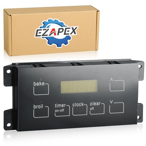 316455520 Oven Range Stove Clock Control Board Replacement Compatible with Electrolux Frigidaire Kenmore Replaces 316455570 5304518661 316455410 7 Button Control Board Clock