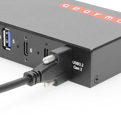 Gearmo 7-Port USB 3.2 Gen 2 Hub w/ 2 Type-C & 5 Type-A Ports, Surge Protection & Mounting Options
