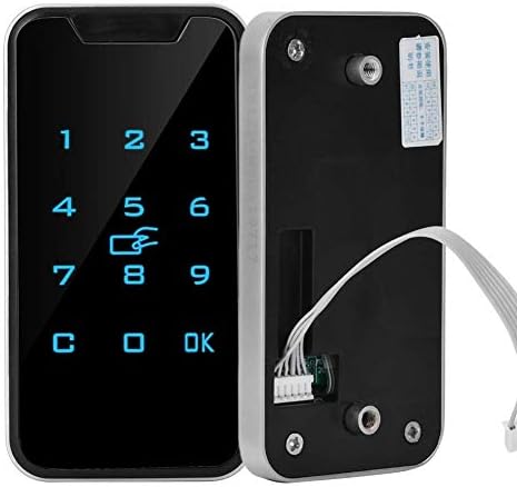 Electronic Cabinet Lock, Zinc Alloy Smart Digital IC Password Keyless Lock Touch Keypad Electronic Wardrobe File Door Drawers Lock