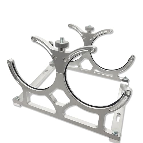 Demotor Performance BOB-D8506 7 Inch Aluminum Nitrous Oxide Dual Bottle Holder Bracket Polished cover