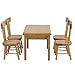 Ftvogue 5pcs Tavolo da Pranzo Sedia Modello Set 1:12 Scala casa delle Bambole in Miniatura Mini Giocattolo mobili(02)