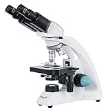 La iluminación halógena con lente colectora y ajuste del brillo permite obtener colores más brillantes y hace que las muestras observadas sean más contrastadas; el microscopio está equipado con un condensador Abbe provisto de un diafragma iris y un soporte para filtros