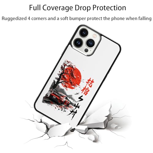 qizjio Japanese Car Anime-Inspired Phone Case – Cool Racing Illustration, Shockproof Protective Cover for iPhone 16 Pro Max by qizjio - Used condition - Image 2
