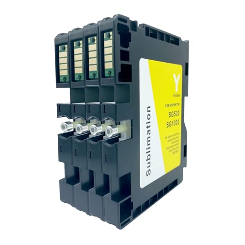 COCADEEX Sublimationstintenpatronen mit neuesten Chips, kompatibel mit Sawgrass Virtuoso SG500 SG1000 Drucker (Version B)