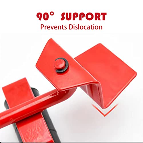 Furniture Lifter, Heavy Furniture Roller Move Tools, 4 Pcs 3.9"X3.15" Furniture Slides Kit, Furniture Move Roller Tools Max Up For 150Kg/331Lbs 360 Degree Rotatable Pads #TOP6