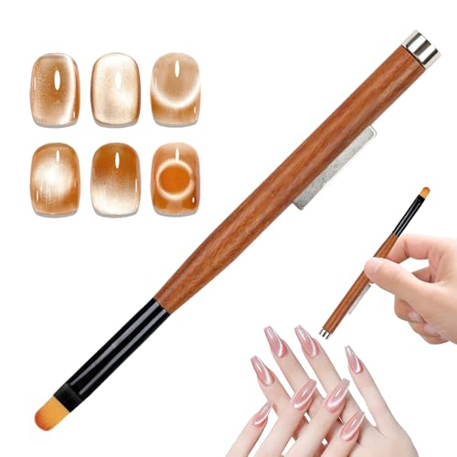 Acrylic Nail Brushes - Nail Dotting Tool,Double-Headed Pen Applicator Professional Polish Magnetic Supplies for Painting Tech Home Pedicure Salon