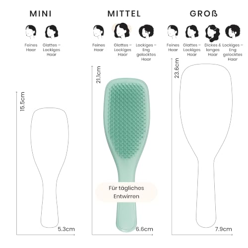 Tangle Teezer Ultimate Detangler Haarbürste für Coloriertes, Feines & Dünnes Haar – Sanfte Zweistufige Borsten Reduzieren Haarbruch &… – Ansicht 3