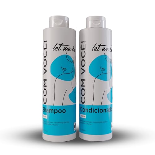 Let Me Be - Kit Com Você Biotina y Complejo Vitamínico B Champú y Acondicionador, Cuidado Diario, Brillo y Suavidad, Control del Frizz con Hidratación profunda (2x1L)