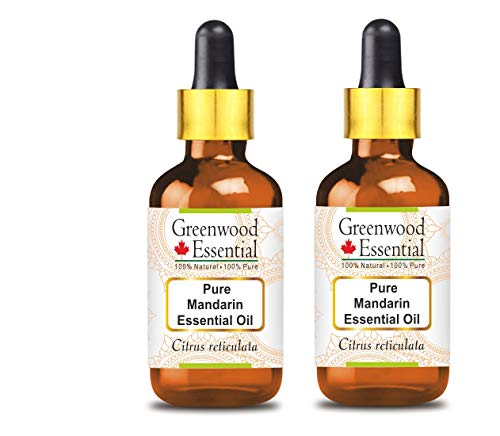 Huile essentielle de mandarine naturelle avec compte-gouttes en verre pour relaxation 200ml