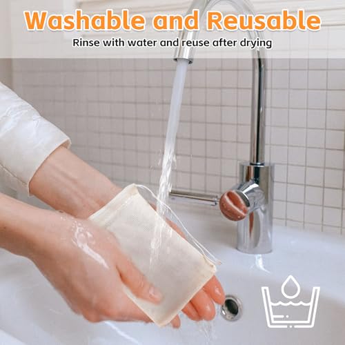 WiseJoy 50 Stück 8 X 10 cm Baumwollsäckchen, Baumwoll Musselin Beutel mit Kordelzug Säckchen Kleine Stoffbeute Geschenktüten Baumwoll Säckchen für schmuck Geschenk obsttee Kaffee gewürze