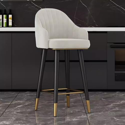 Tabourets de bar pivotants LiChA pour soulager le dos avec dossier rembourré ergonomique