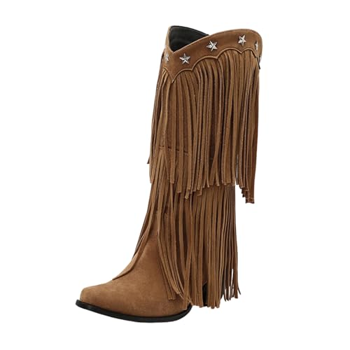 Bottes hautes occidentales marron pour vos sorties d'automne
