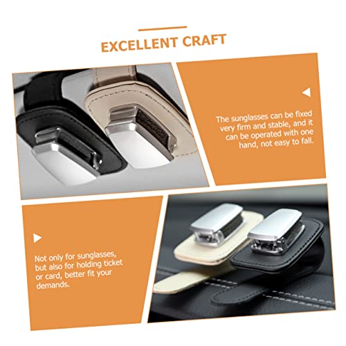 SUPVOX 4Pcs Suporte De Óculos De Carro Suporte De Óculos De Carro Clipe De Viseira De Montagem De Óc