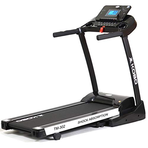 Image of Kobo Fitness 3 H.P Motorized Manual Incline Treadmill with 5 inch LCD Display and Free Installation Assistance (Imported)