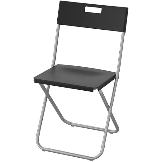 Ikeeaaa Elegant Folding Chair - Black