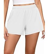 FireSwan Athletic Shorts for Women 2 in 1 High Waisted Quick Dry Running Workout Gym Active with ...