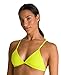 ARENA Rule Breaker Feel Triangle MaxLife Bikini Top Parte Superiore, Morbida Stella Verde/Giallo, XXS Donna