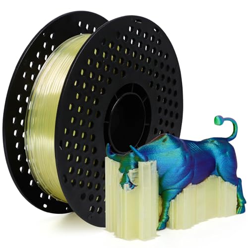 YOUSU Upgraded PVA Filament 1.75mm 500g - Enhanced Water-Soluble Speed & Softening Effect Water-Soluble Support Material for 3D Printers Compatible with PLA & Most FDM Printers