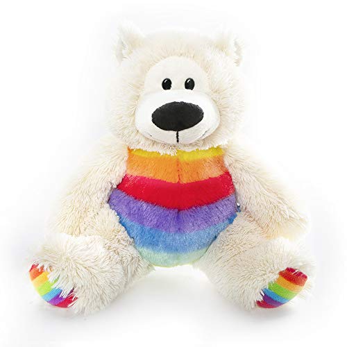Plushland Rainbow Plush Teddy Bear â€“ Sophie- Plush Bear for Kids- Multicolor-12 inches