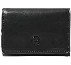 Dakota三つ折り黒財布/シンプル ダコタ 財布 メンズ 人気 ブラックレーベル 三つ折り財布 ミニ