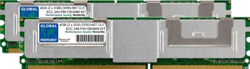 Mémoire RAM DDR2 667MHz FBDIMM 4Go Kit PC2-5300 ECC Fully Buffered Xserve Fin 2006