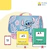 mybagstory - Stitch – Cartable fille 31x41x16 cm – Sac scolaire avec 2 compartiments et poche intérieure – Dos matelassé – Primaire #2