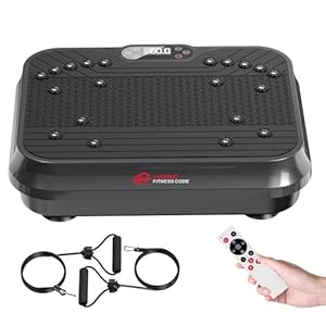 Vibration Plate Exercise Machine, 2026 Vibration Platform with resistance Rope, 250-Speed Adjustable, For Whole Body Workout