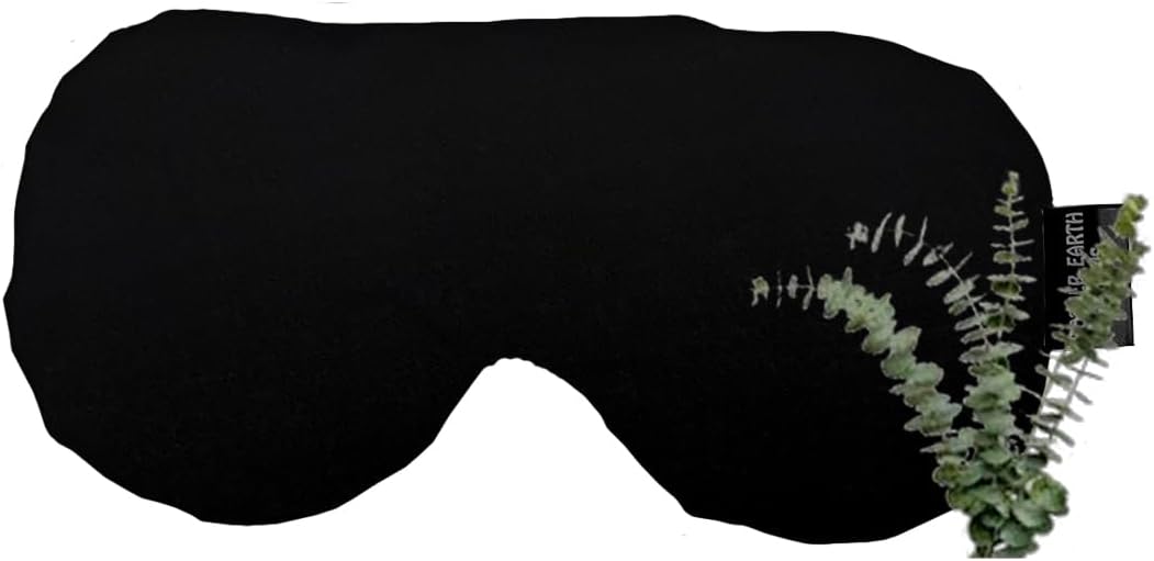 Sinus Flax Pillow for Natural Relief (Black - Breathe Herbal Blend)