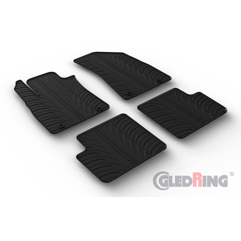Alfombrillas de goma Gledring MG ZS para evitar manchas y barro 2