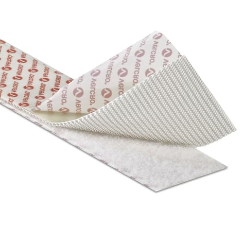 Velcro® Brand White PS51/PS52 ULTRAMATE® Industrial Strength Stick On Self Adhesive Tape 50mm(W) 1M Long