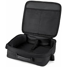 Projector Carrying Case Projector Storage Bag,Large Capacity Polyester Universal Sturdy Black Adjustable Strap Organizer Bag