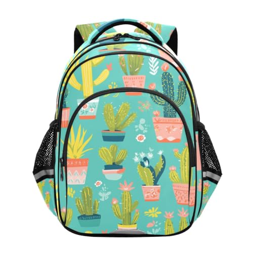Sac à dos enfant cactus vibrant pour l'école primaire et maternelle de 3 à 12 ans